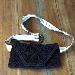 O'Neill Black and White Woven Bag